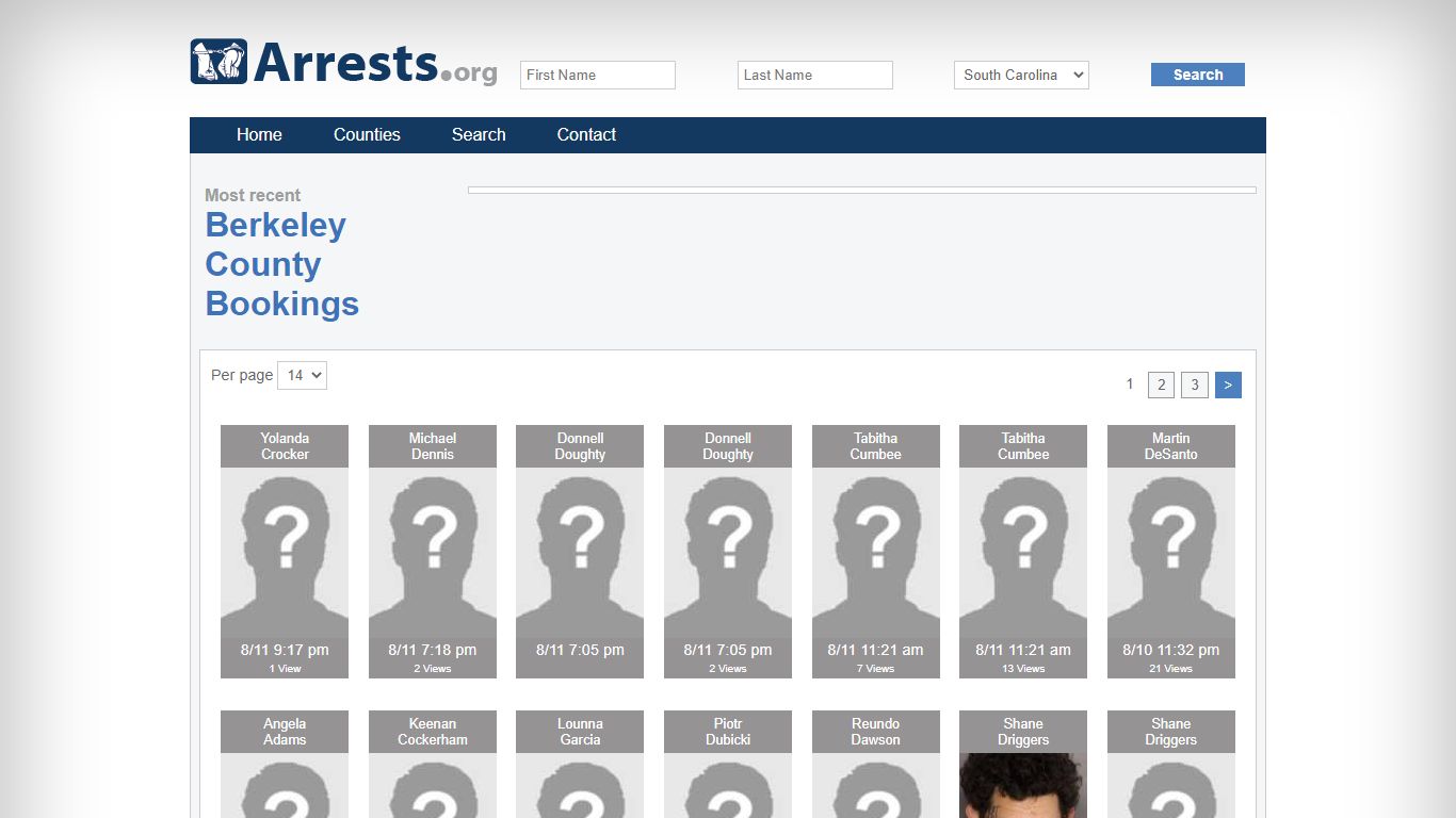 Berkeley County Arrests and Inmate Search